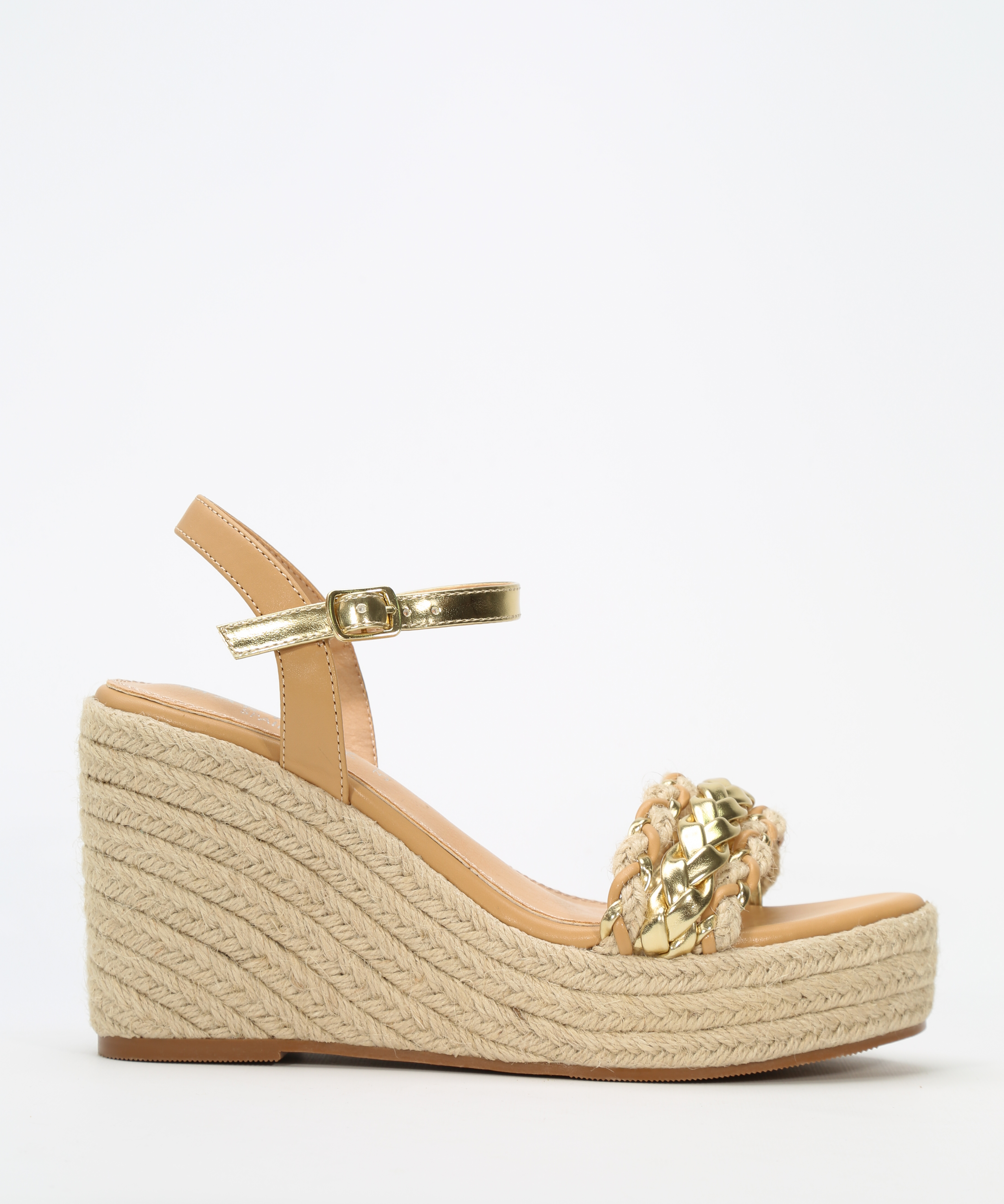 Sandalias cuñas esparto trenzadas  image number null